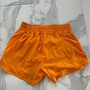 lululemon athletica Bright Orange Athletic Shorts
